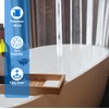 WellColor Clear Shower Curtain Liner 72 x 75 inch, PEVA