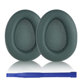 Aiivioll JBuds Lux ANC Replacement Ear Pads Compatible with JLAB JBuds Lux ANC Wireless Headphones, Earpads with Protein Leather, Earpads Cushions with Noise Isolation Foam（Green）