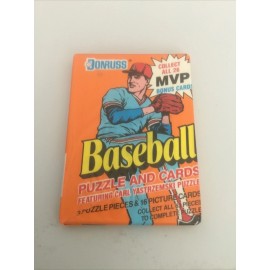 (1) 1990 Donruss Baseball Wax Pack (16 Cards + 3 Puzzle Pieces) Factory Sealed!