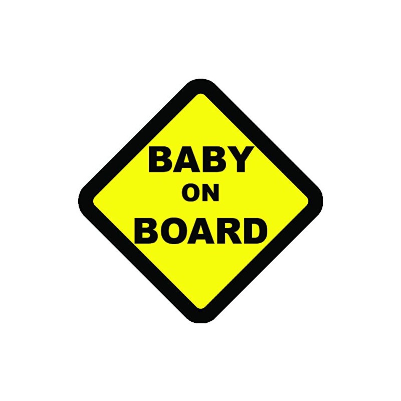 PrintSuperstar Baby On Board Child, Kids Warning Vehicle Safety Sign