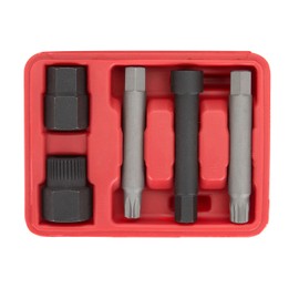 OEMTOOLS 27261 Alternator Decoupler Pulley Tool Kit, 5 Piece, Pulley Sockets and Shaft Bits Fit Most OAD and OWC Pulleys, Alternator Pulley Kit and Repair Tool