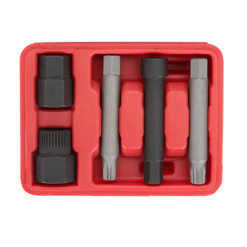 OEMTOOLS 27261 Alternator Decoupler Pulley Tool Kit, 5 Piece, Pulley