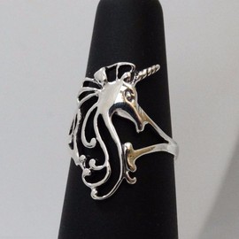 FashionJunkie4Life Sterling Silver Unicorn Ring, Sizes 5-10, Fantasy Fairy Tale Jewelry (9)