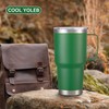 Cool Yoleb 30 oz Tumbler with Handle and Lid, Stainless