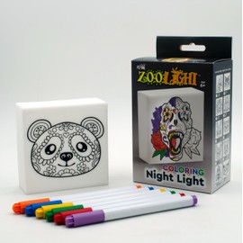 IQ Zoolight DIY Create Your Own Coloring Night Light Craft Kit - Panda (ZNPA)