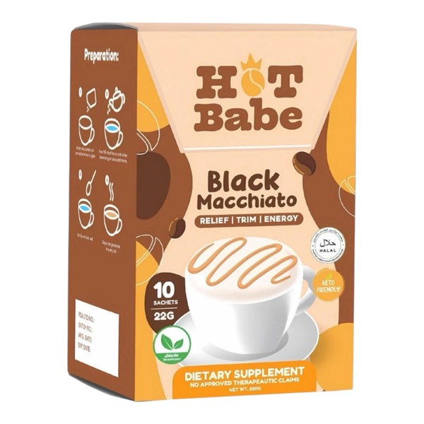 Hot Babe Black Macchiato (10 Sachets) by Kiray Celis