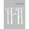 Scheme C, 96" H - Nature Tree Scene with Baby