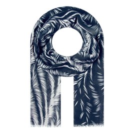 Majea - Women's Slim Neck Scarf, Thin Scarf, Fine Neckerchief, Summer Women's Scarf, Women's Stole (880060), Blue 6
