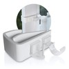 Rollina Curtain Rod Holder for Clamping, Set of 2, White,