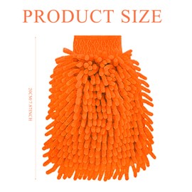 Acooruiteng 2 Pcs Double Sided Car Wash Mitt Microfiber Wash Mitt Soft Car Cleaning Mitt Super Absorbent Car Wash Mitts Reusable Car Wash Glove for Car Cleaning & Household Cleaning
