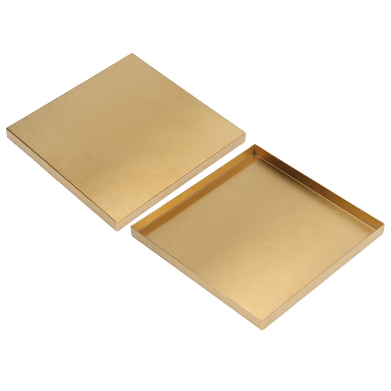 Gold Stainless Steel Tray Decorative Jewelry Dish Makeup Tray Organizer