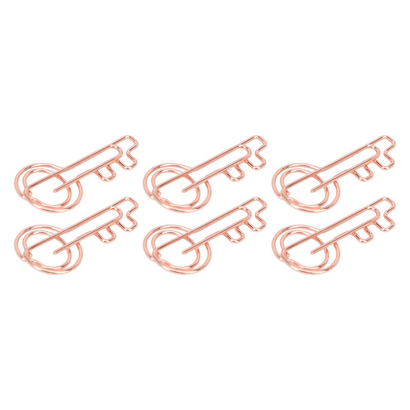 100Pcs Paper Clip Metal Rose Gold Color Urheen Design Paperclip