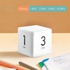 Cube Timer, 2.6x2.6x2.6in Temporizador Digital Volumen de Sonido Ajustable Temporizador