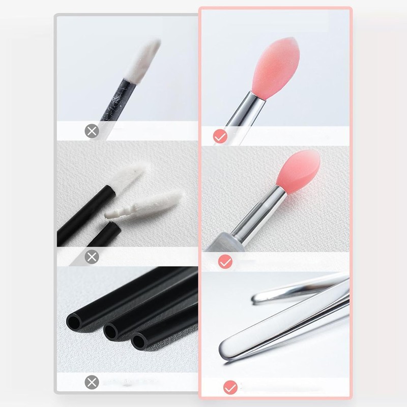 Aplicador de Labios de Silicona Portátil y Reutilizable - Pincel