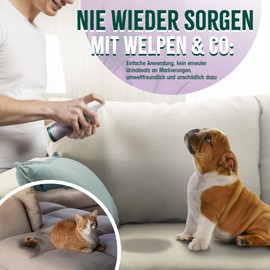 ecoPhil Organic Odour Remover, Ideal for Dog Urine and Cat Urine, Against Odours such as Faeces, Vomit, Urine, Sweat, Waste, Odour Neutraliser, Home, Vegan & Ecological, Animal Odour Remover