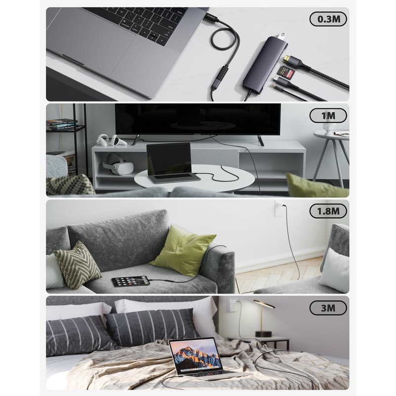 USB C Extension (1.8 m/6 ft) Belkertech USB 3.2 (5