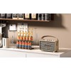 kimilus 10 Bottle Capacity Coffee Syrup Organizer 2 Tier Coffee