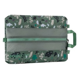 Eagle Creek Pack-It Reveal Shoe Sack - Shoe Bags for Travel with Durable, Breathable Easy-View Mesh Top, Quick-Grab Handle, & Out-of-Bag Attachment Roots and Shoots: Duck Green - Reveal (New)