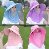 챙넓은 농사모자 풀커버 여성 햇빛차단 [연분홍] Wide-Brim Farming Hat Full Cover Women's Sun Protection [Light Pink]