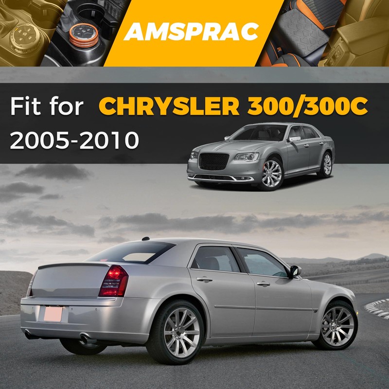 AMSPRAC Door Pillar Covers fit for Chrysler 300/300C 2005 2006