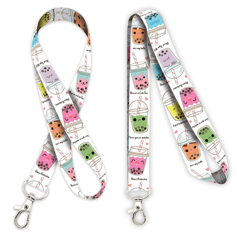 Boba Pearl Milk Tea Puns Premium Lanyard