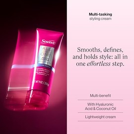 Suave Crema mágica todo en uno para mujeres, alisa, hidrata y nutre el cabello, aumenta el brillo y controla el encrespamiento, perfumada, 9 onzas