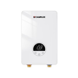 CAMPLUX Tankless Water Heater Electric 4.5kW 110~120V Small Instant Hot Water Heater, Point-of-Use, Save Space for Sink Wall Mounted LED Digital Display ETL Certified TE05