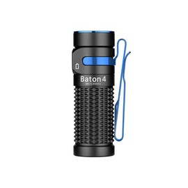 OLIGHT Baton4 Rechargeable EDC Flashlight, LED Pocket Flashlight 1300 Lumens with Magnetic Charging Cable, Small Powerful Bright Flashlight IPX8 Waterproof for Home, Camping, and Emergencies - Color: Baton 4 Black