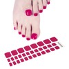 XEAOHESY 32pcs Semi Cured Gel Toenail Strips, Gel Pedicure Strips,