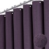 BTTN Purple Shower Curtain - Linen Textured Heavy Duty Waterproof