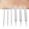 6pcs Blackhead Remover Tool Stainless Steel Pimple Comedones Extractor for