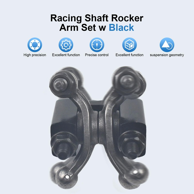 Racing Shaft Rocker Arm Set w Black For Predator 212cc