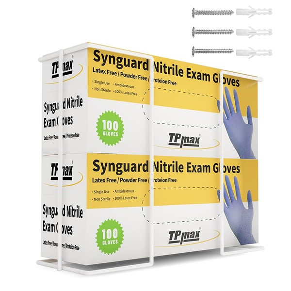 XL Gloves Box Facial Tissue Box Holder,Wire Rack Dispenser for