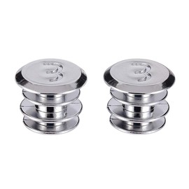 BBB BHT-90S handlebar tape endcaps, silver, 2.929.779.002