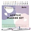 ARTTX Acrylic Paint Pens 30 Grey Tones, No Shake Non-Valve