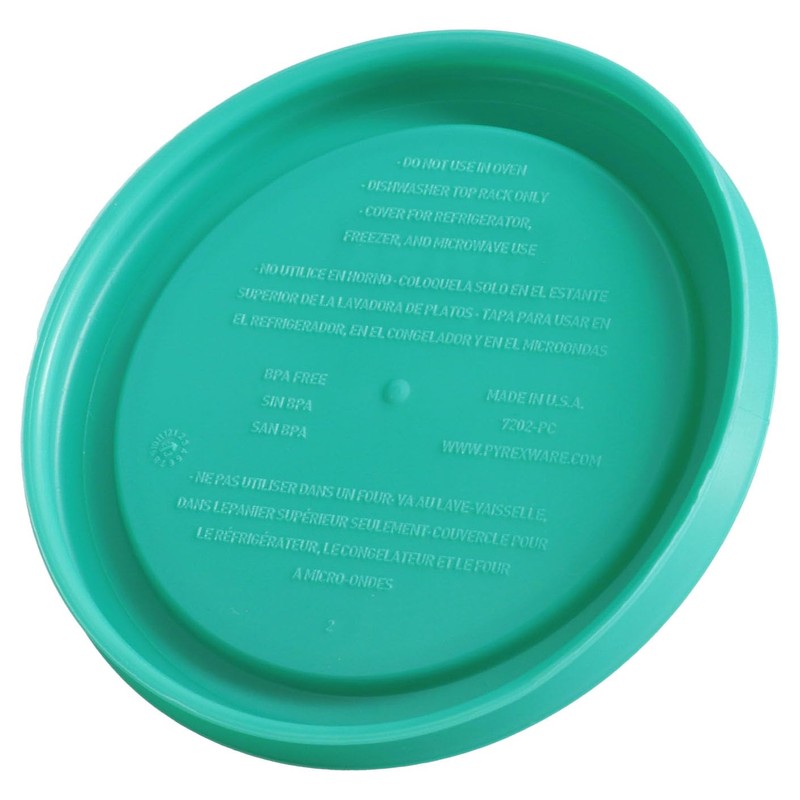 Pyrex 7202-PC 1-Cup Green Food Storage Replacement Lid - Made