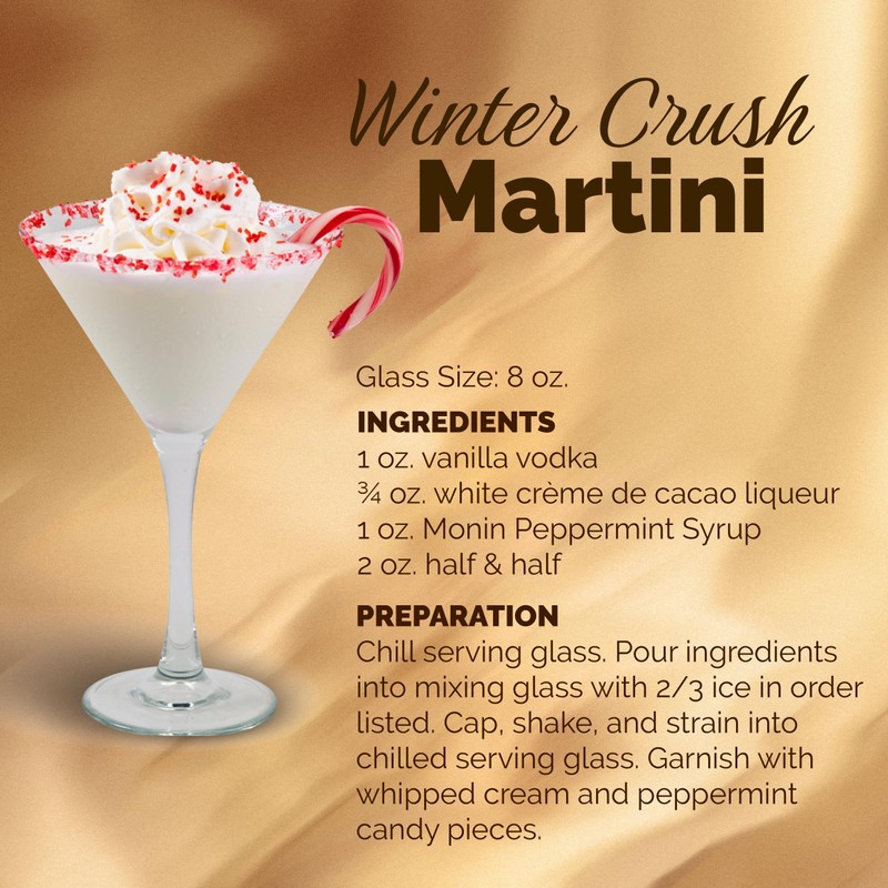 Monin - 5 Flavor Holiday Cheer Collection: Macadamia Nut, Peppermint,
