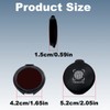 Fingerprint Ink Pad,Red Thumbprint Ink Pad for Notary Supplies Portable