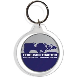 Ferguson  Farm Garden Tractor System Implements Keychain Keyring part Holder FOB