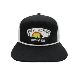 Koe Wetzel Desert Patch Snapback Hat, Black, One Size-Large