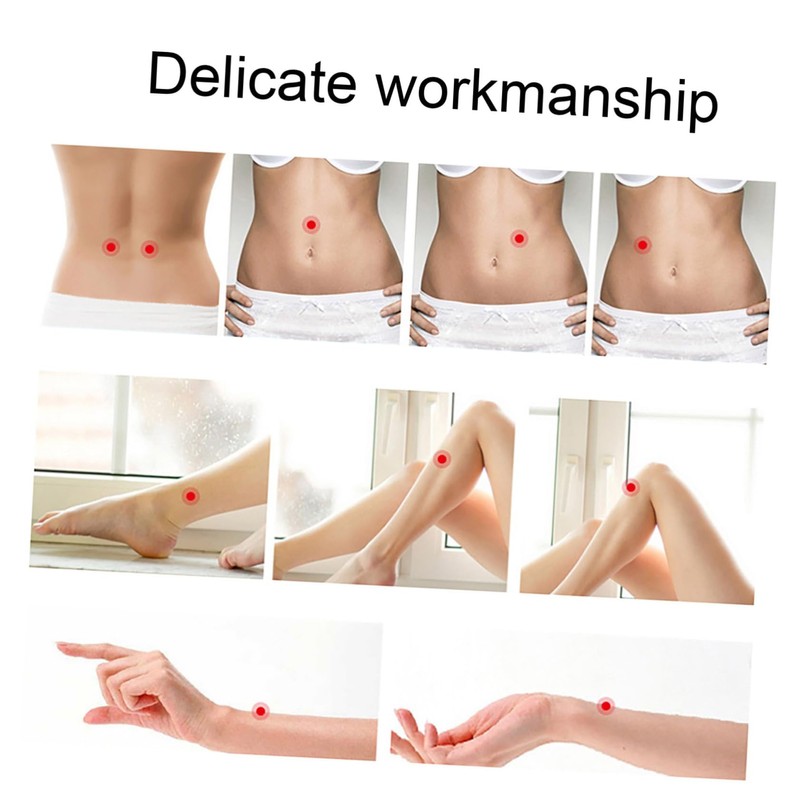 Outanaya 10pcs Moxibustion Blank Patches Stickers Portable Fixators Portable Moxibustion