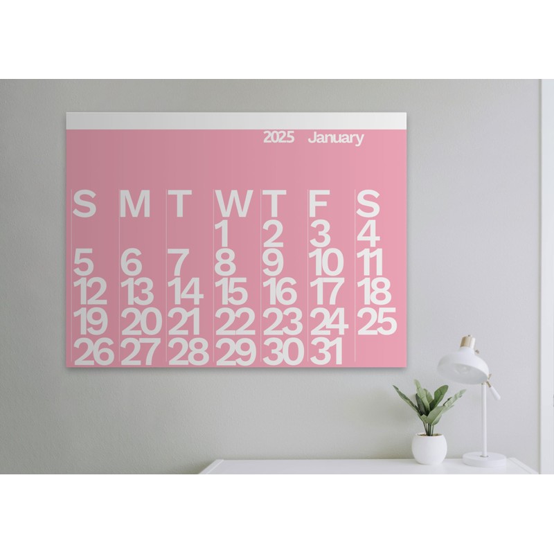 The Wall Calendar Year 2026 Color- Giant Wall Calendar 48"