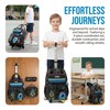 Egchescebo Kids Rolling Backpack for Boys Space Shuttle Luggage with