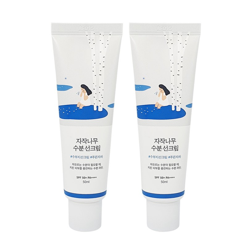 Round Lab Birch Moisture Sun Cream 50ml+50ml / 라운드랩 자작나무