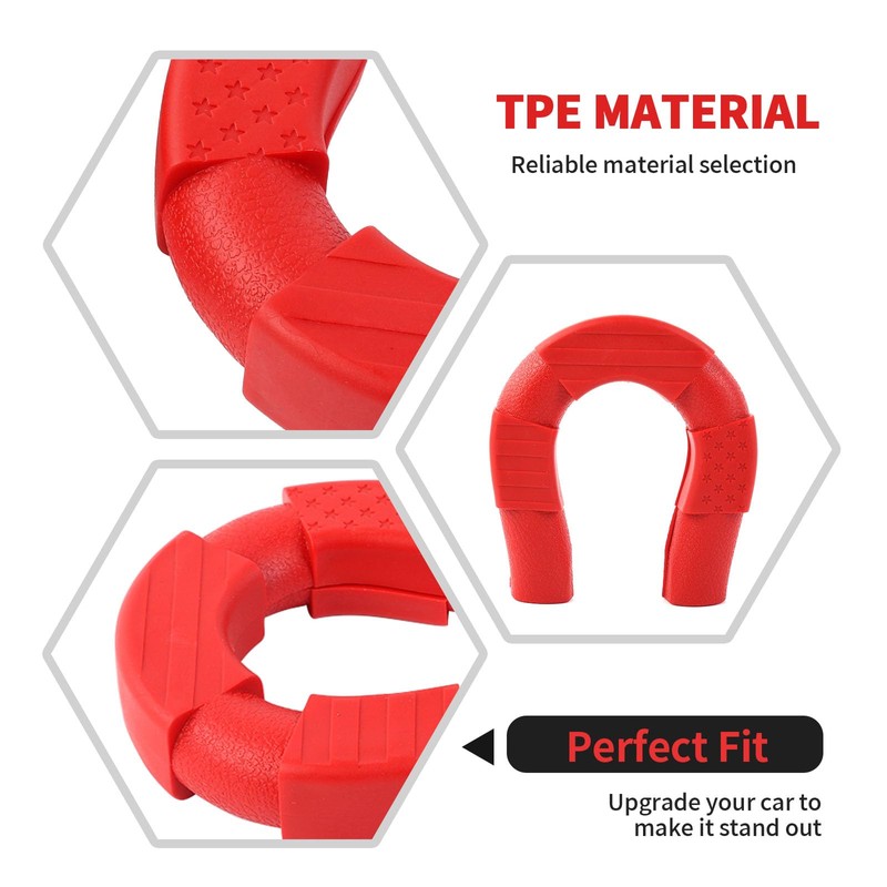 RT-TCZ Tow Hook Covers Bumper Tow Hook Covers Protector Cover