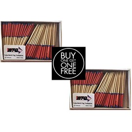 2 Boxes of Mini Cuba Toothpick Flags, 200 Small Cuban Flag Toothpicks or Cocktail Sticks & Picks