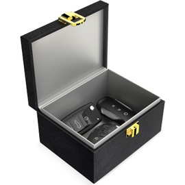 Faraday Box for Car Keys – Keyless Entry Signal Blocking Box, Anti-Theft RFID Key Fob Protector to Prevent Relay Attacks and Car Theft, Secure Storage