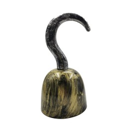 Pirate Hook - Plastic Captain Hook Hand, Captain Hook Costume for Women, Men Black