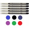 5 Monteverde Ballpoint Pen Refills, Parker Style, GEL Ink, Fine