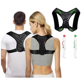 Adjustable & Breathable Posture Corrector, Back Brace, Back Straightener, Posture Support for Back, Shoulder and Neck, for Men, Women and Children (Medium)